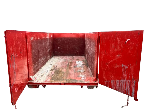 Interior capacity of a Honey Badger 10 yard dumpster rental bin