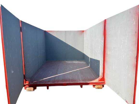 Interior capacity of a Honey Badger 20 yard dumpster rental bin